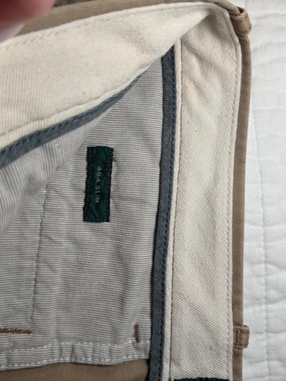 J.Crew Always 484 Slim Chino Pants Mens 30x32 Khaki Tan Cotton Casual Preppy